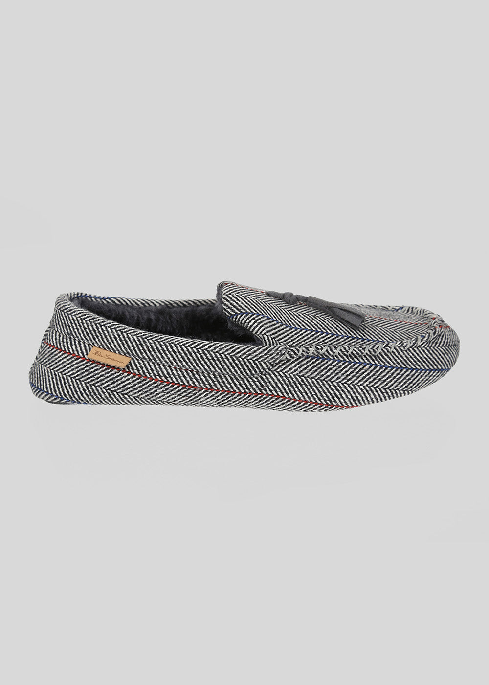 Grey Ben Sherman Cliveden House Moccasin Slipper | 072534-FAO