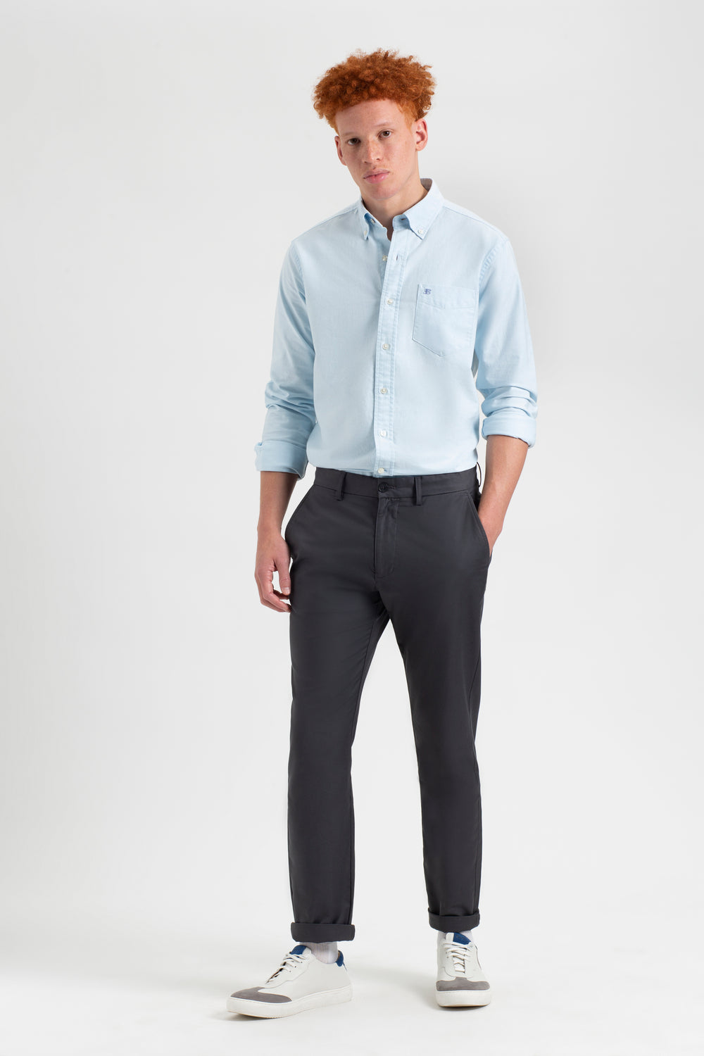 Grey Ben Sherman Everyday Slim Fit Chino Pants | 951608-KFL