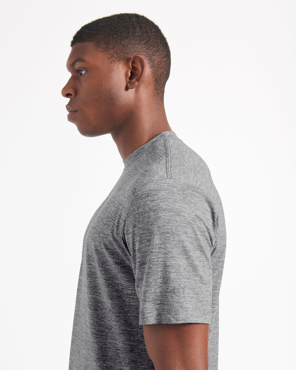 Grey Ben Sherman Performance Stretch Marl T-Shirt | 653418-USC