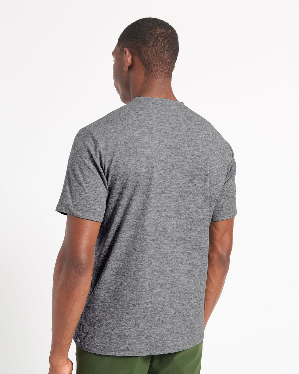 Grey Ben Sherman Performance Stretch Marl T-Shirt | 653418-USC