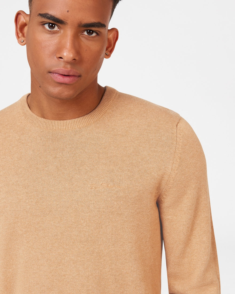 Grey Ben Sherman Signature Crewneck Knitwear | 047658-UDS