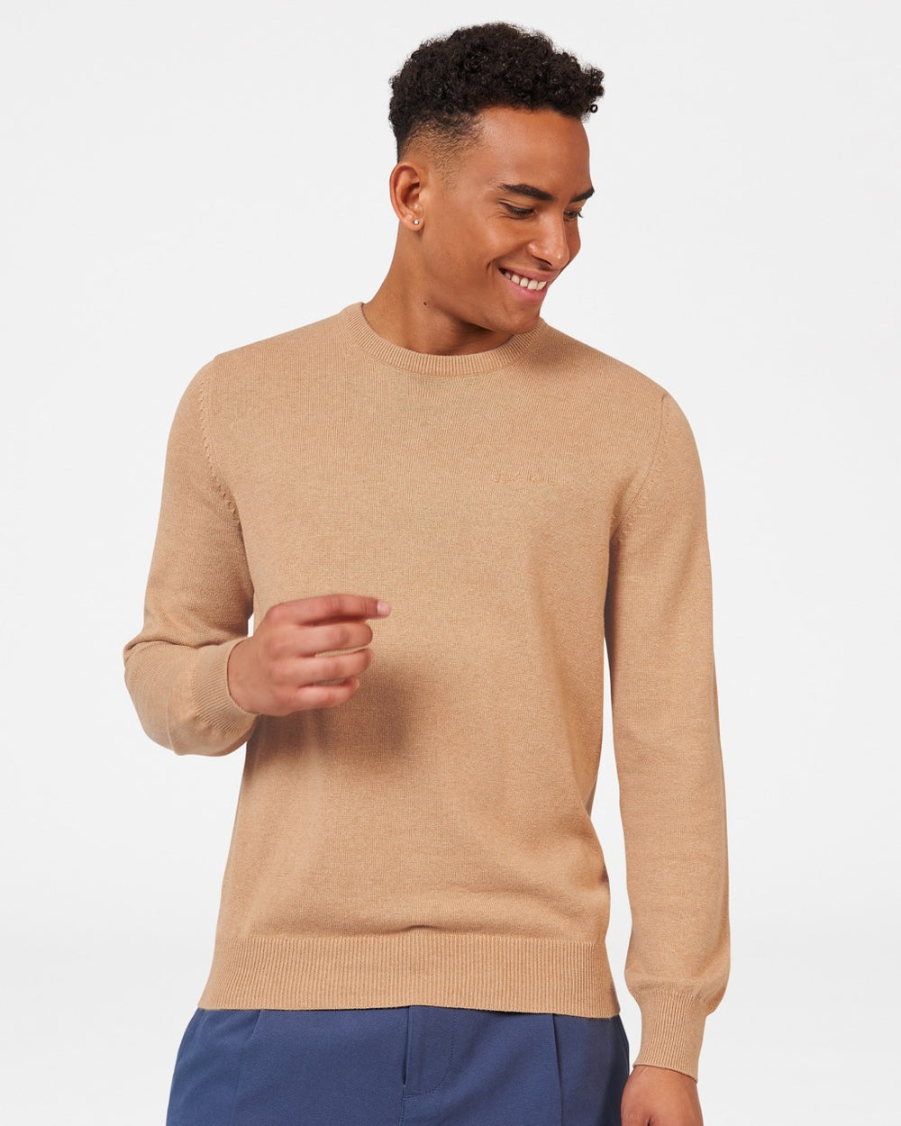 Grey Ben Sherman Signature Crewneck Knitwear | 047658-UDS