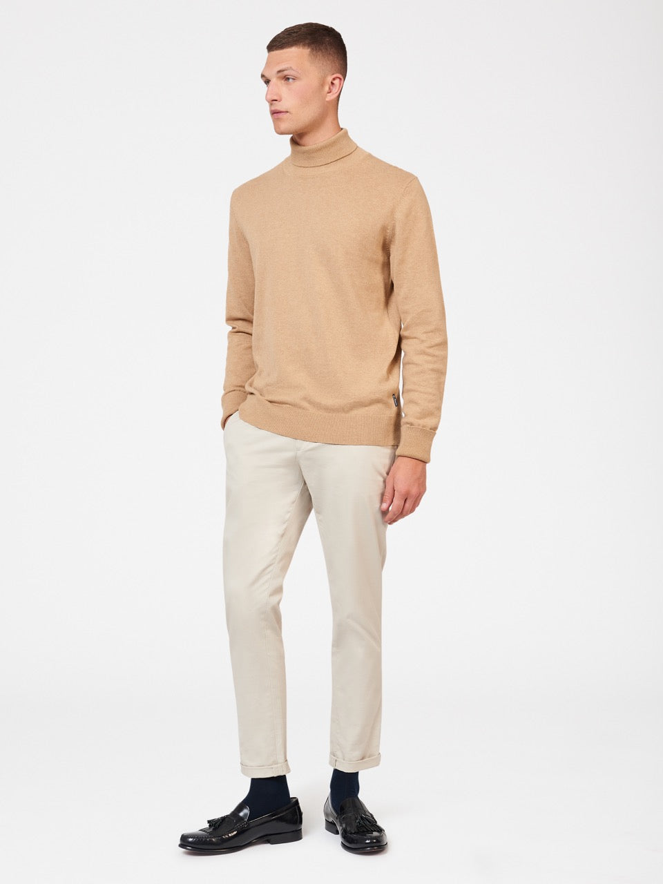 Grey Ben Sherman Signature Roll Neck Knitwear | 931247-DNY