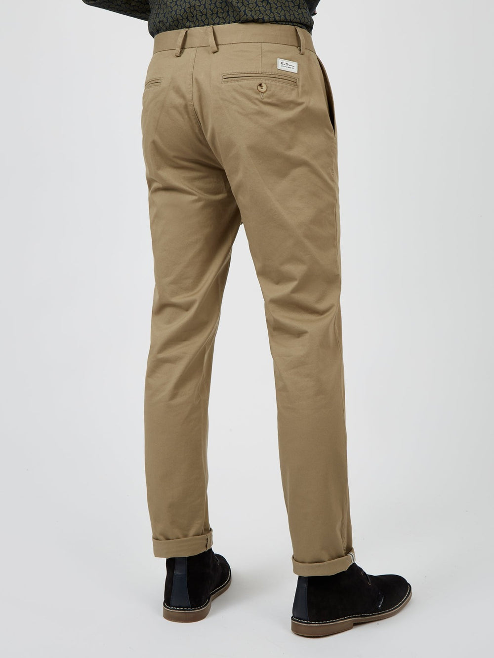 Grey Ben Sherman Signature Slim Stretch Chino Pants | 038159-HIV