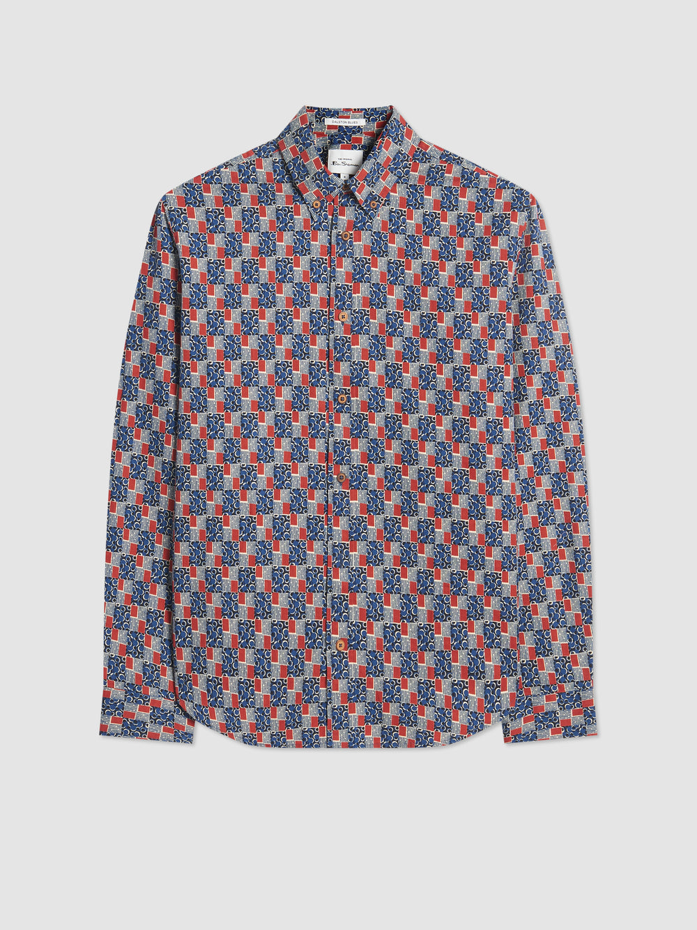 Indigo Ben Sherman 1950s Checkerboard Shirts | 602483-RDK