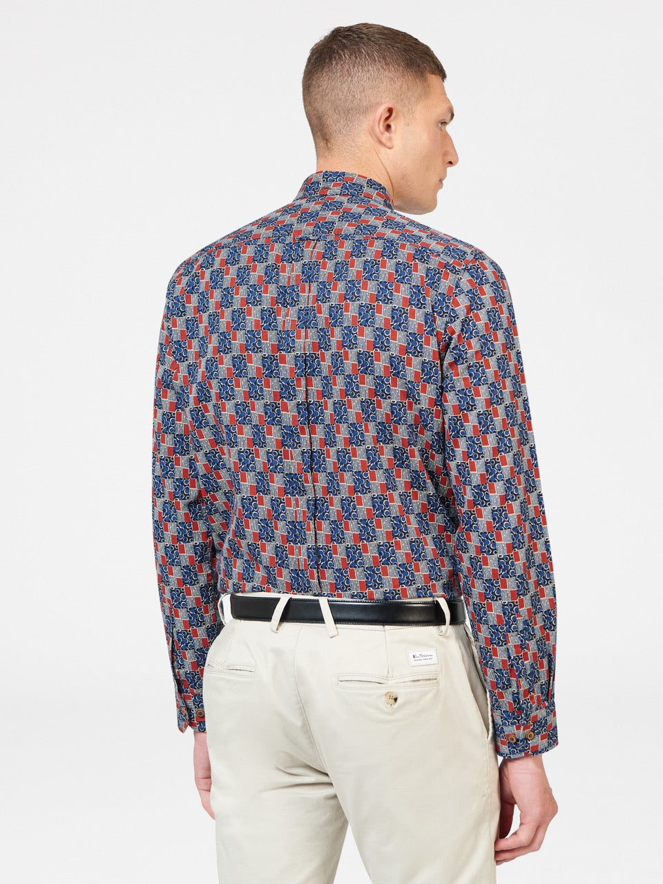 Indigo Ben Sherman 1950s Checkerboard Shirts | 602483-RDK