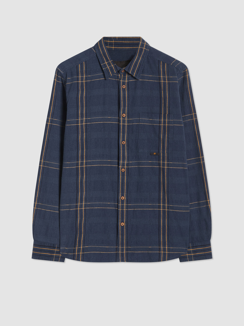 Indigo Ben Sherman B by Ben Sherman Indigo Check Shirts | 902538-ZBK