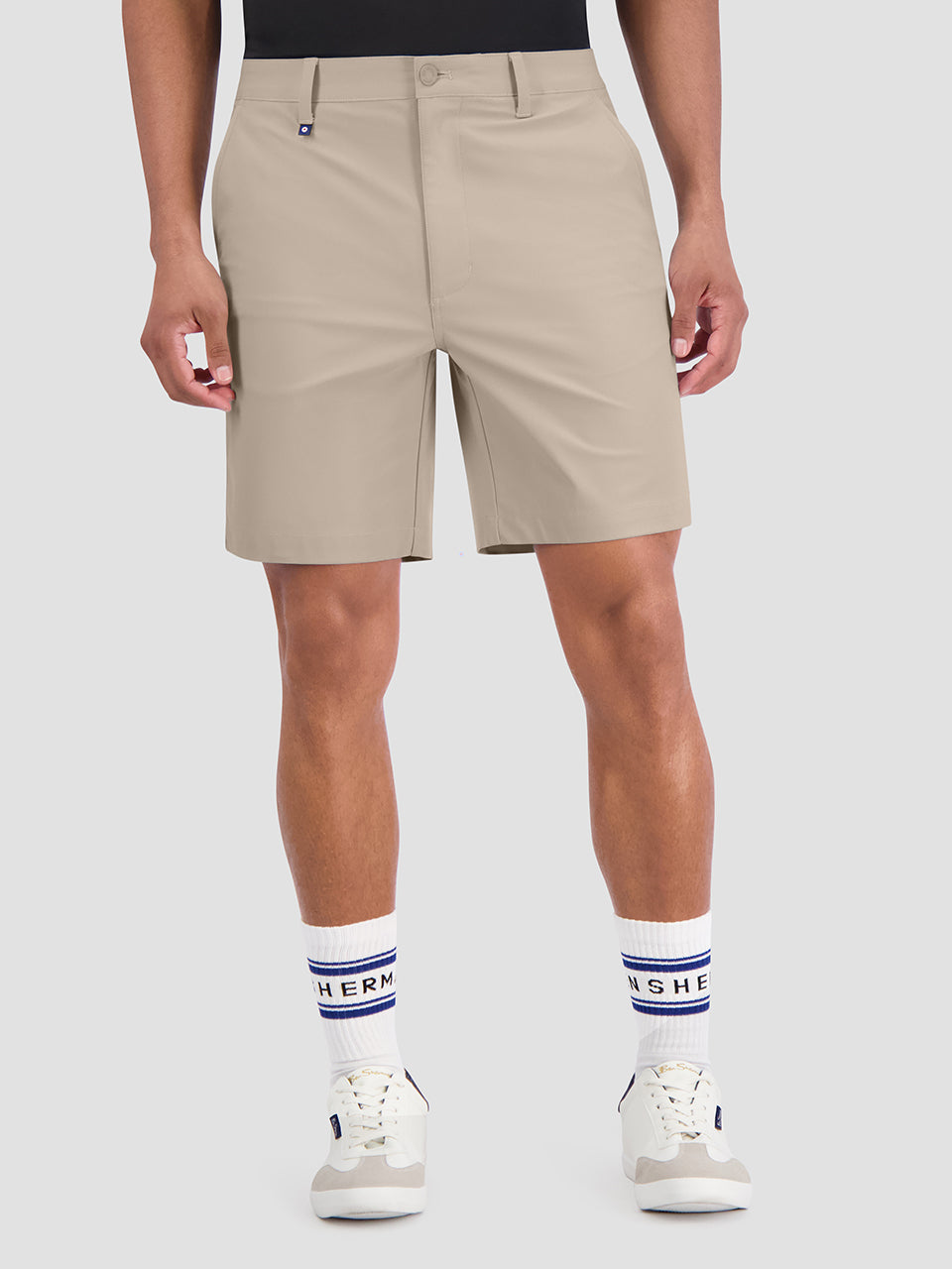 Khaki Ben Sherman 4Way Stretch Tech Shorts | 514309-FCQ