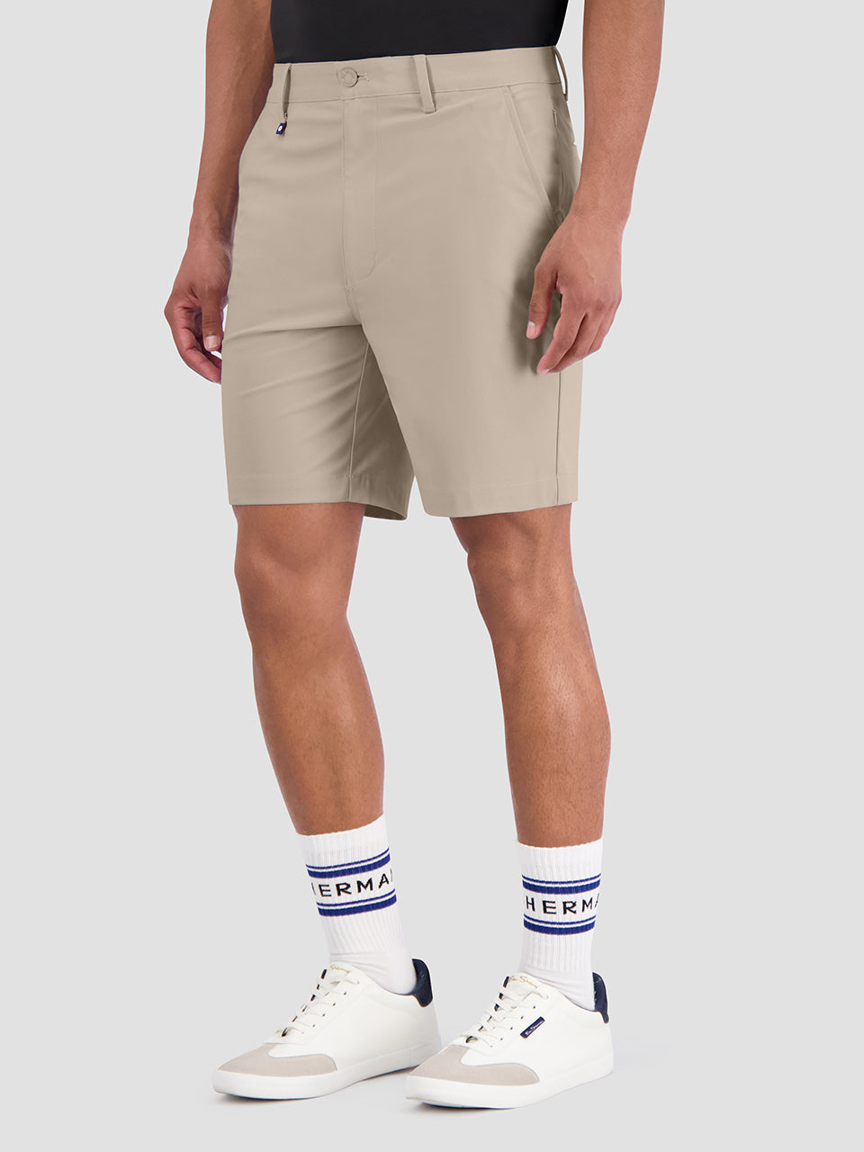 Khaki Ben Sherman 4Way Stretch Tech Shorts | 514309-FCQ