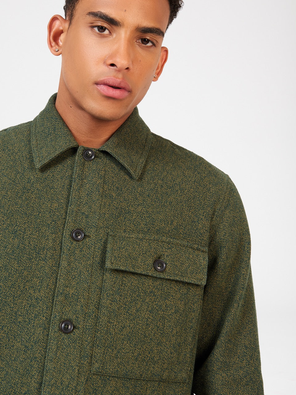 Khaki Ben Sherman Signature Casual Cotton Jackets | 823597-VHG