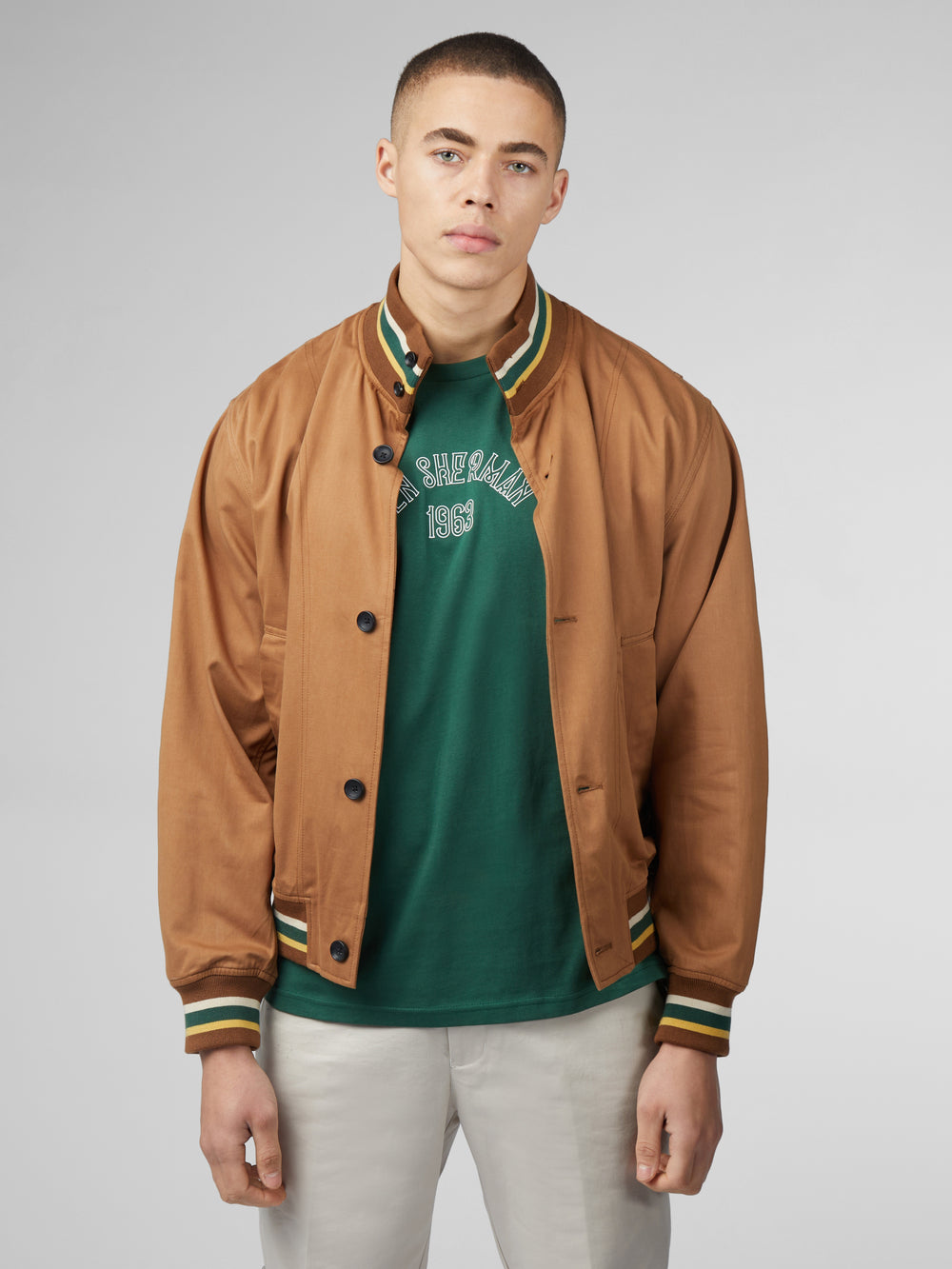 Light Brown Ben Sherman Signature Heritage Bomber Jackets | 658327-FRW