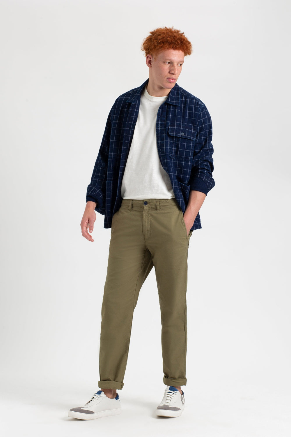 Light Olive Ben Sherman Beatnik Oxford Slim Taper Garment Dye Chino Pants | 592317-HZV