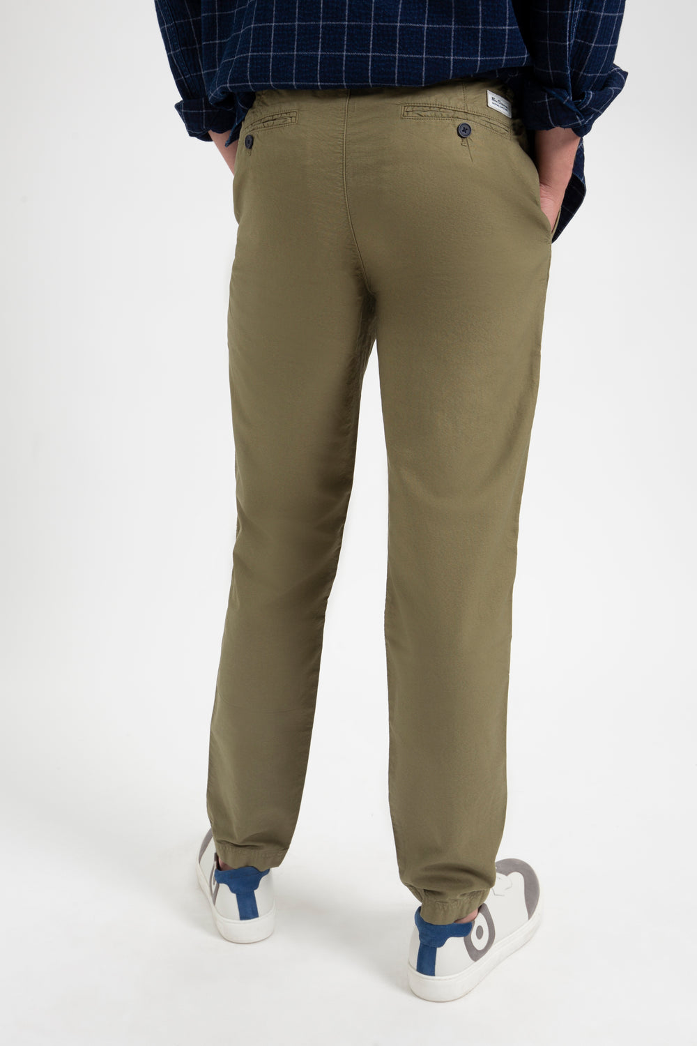 Light Olive Ben Sherman Beatnik Oxford Slim Taper Garment Dye Chino Pants | 592317-HZV