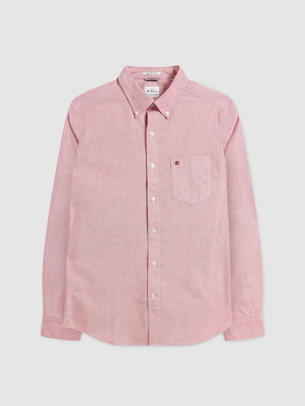 Light Red Ben Sherman Brighton Oxford Organic Shirts | 547926-WQB