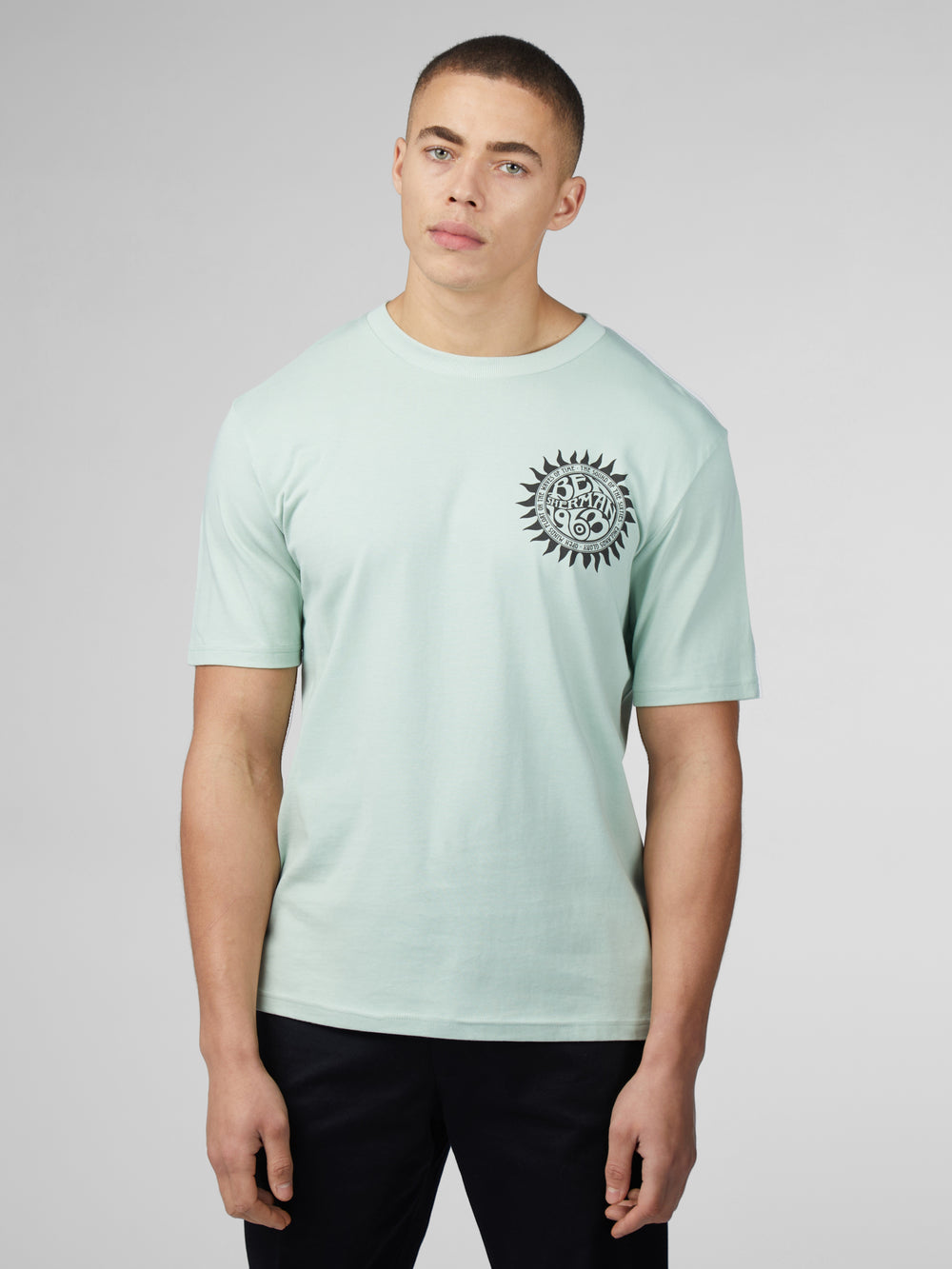 Mint Ben Sherman B by Ben Sherman Festival Poster T-Shirt | 368470-ZCU