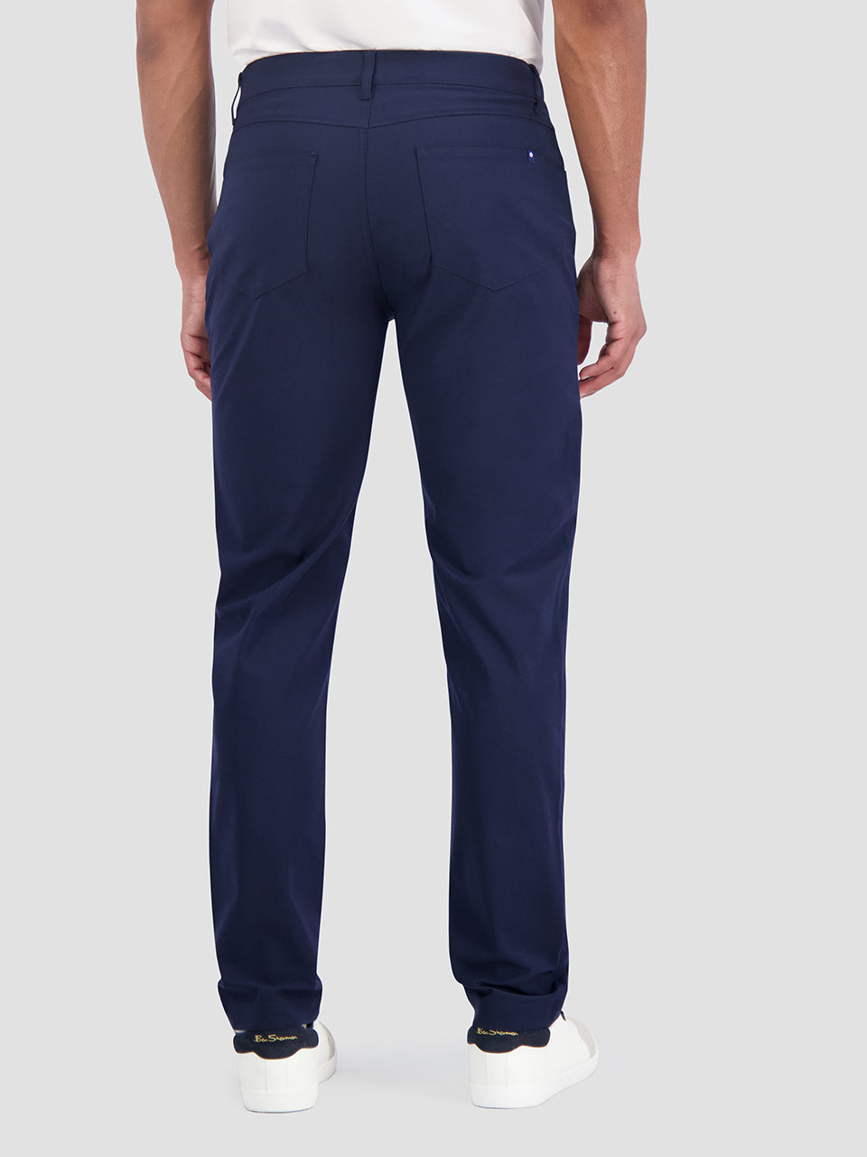 Navy Ben Sherman 4Way Stretch Tech Long Pants | 816925-AJF