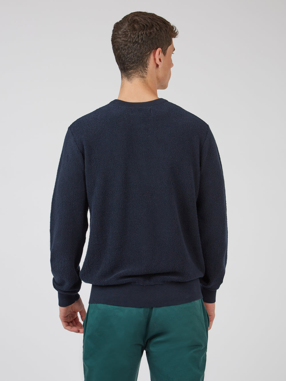 Navy Ben Sherman B by Ben Sherman Crewneck Knitwear | 764528-BPG