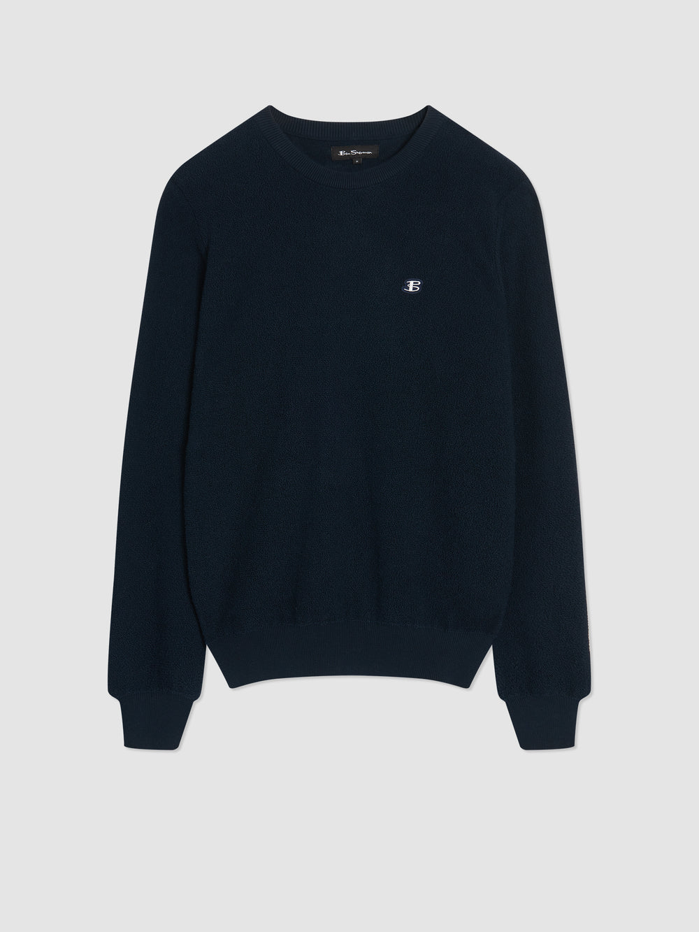 Navy Ben Sherman B by Ben Sherman Crewneck Knitwear | 764528-BPG