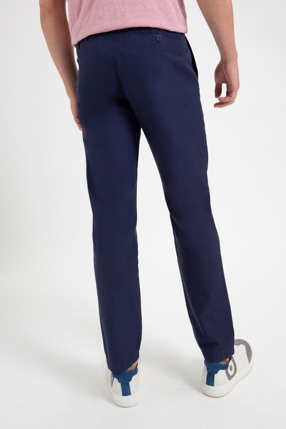 Navy Ben Sherman Beatnik Oxford Slim Taper Garment Dye Chino Pants | 860912-ZEC