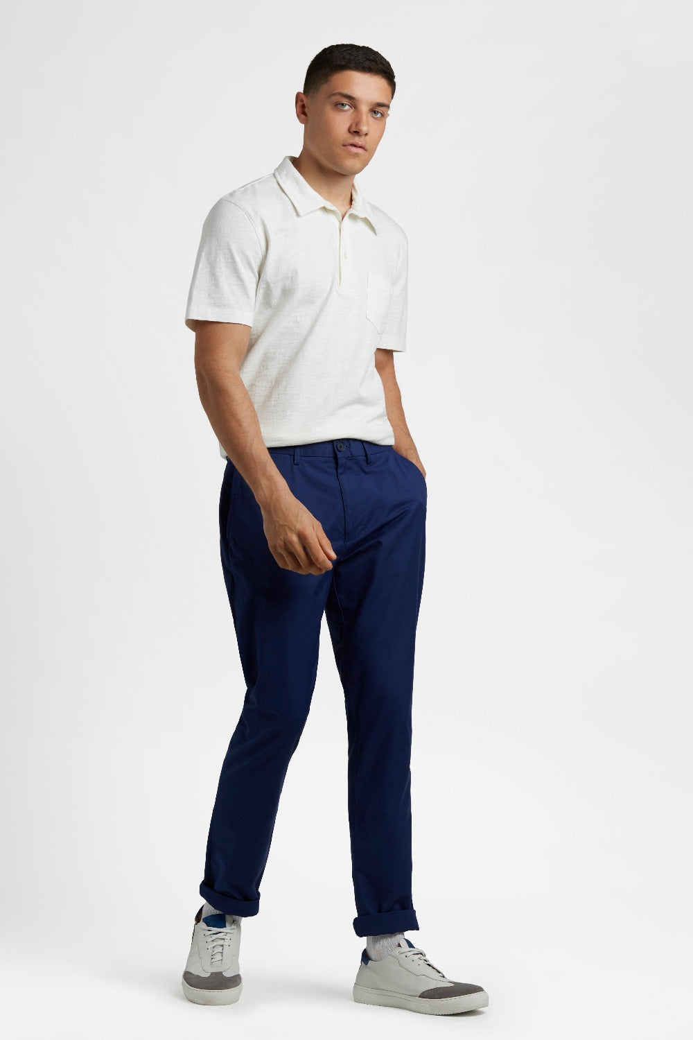 Navy Ben Sherman Everyday Slim Fit Chino Pants | 832196-UWT