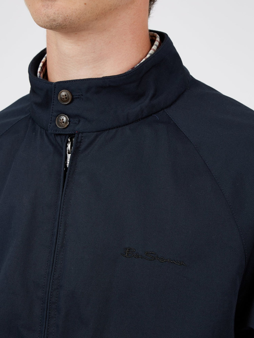 Navy Ben Sherman Signature Harrington Jackets | 708541-QLF