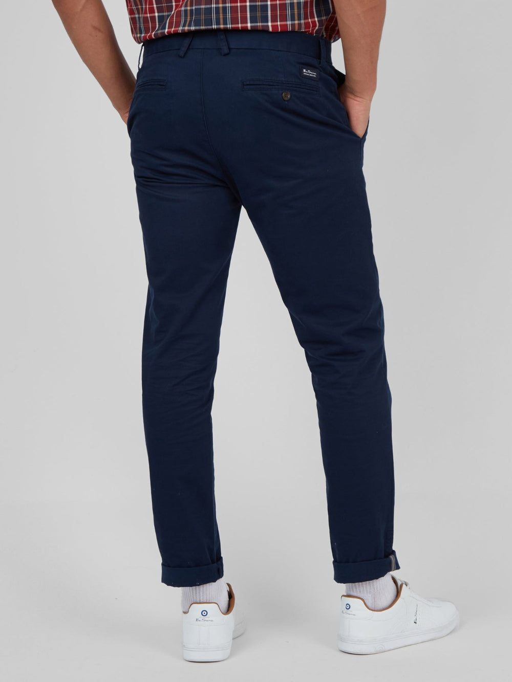 Navy Ben Sherman Signature Skinny Stretch Chino Pants | 037586-BSV