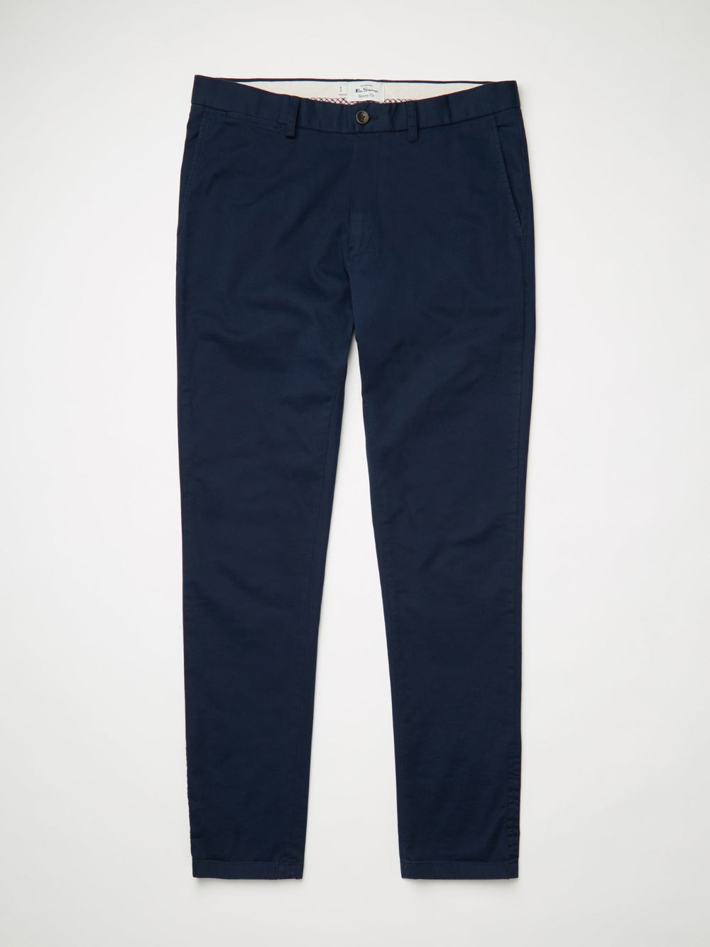 Navy Ben Sherman Signature Slim Stretch Chino Pants | 415308-FNZ