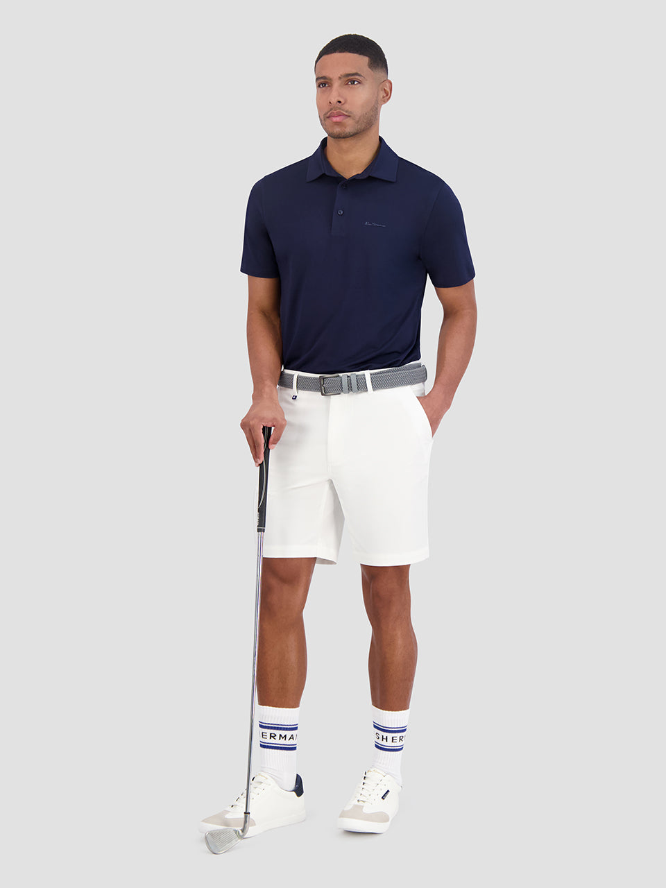 Navy Ben Sherman Solid Air Pique Sports Fit Polo Shirts | 067841-JQU