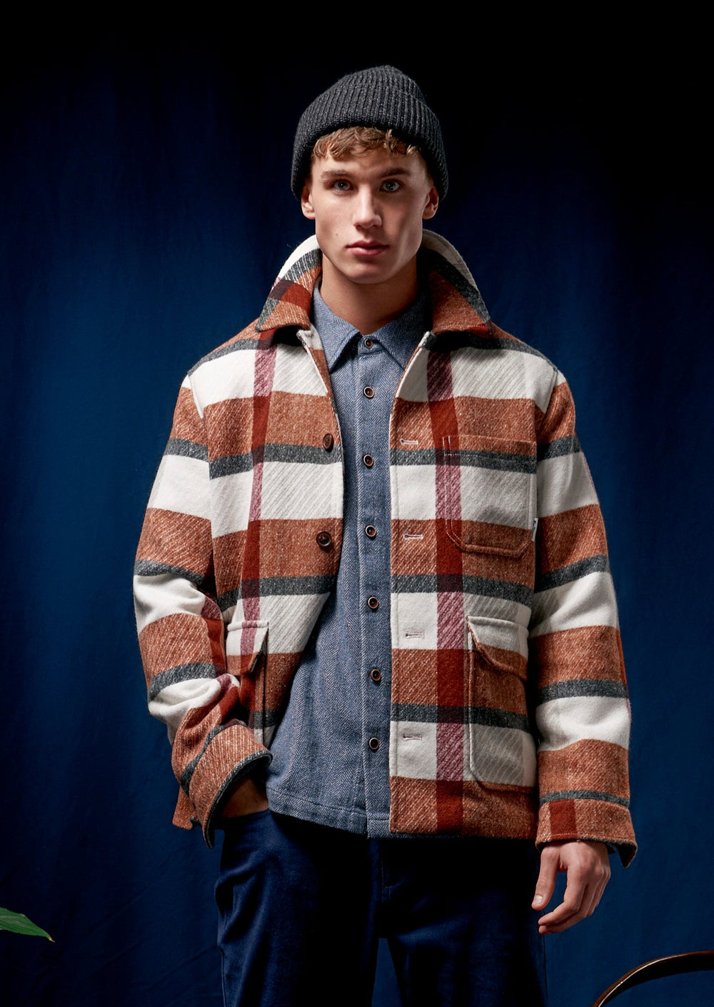 Orange Ben Sherman Plaid Jackets | 804932-QLG