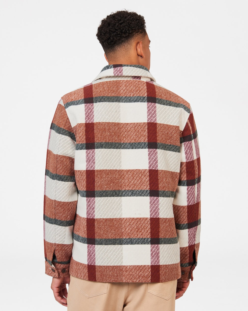 Orange Ben Sherman Plaid Jackets | 804932-QLG