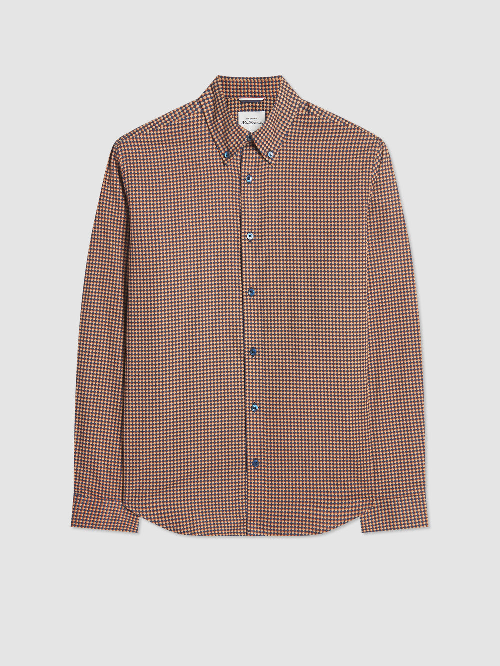 Orange Ben Sherman Signature Chevron Shirts | 376481-VCY