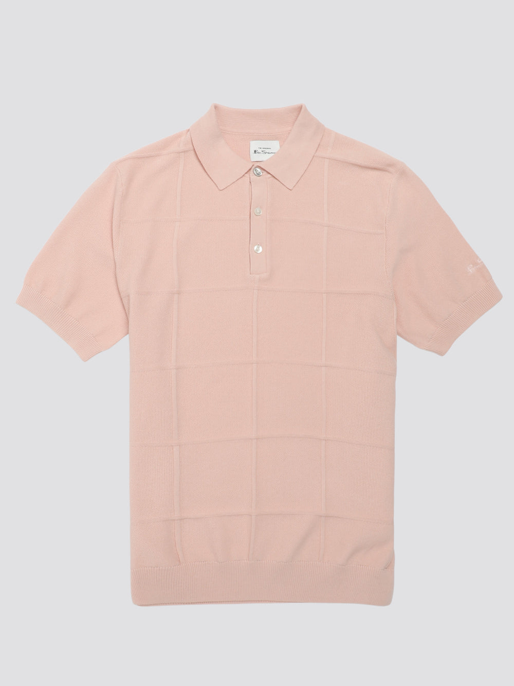 Pink Ben Sherman Signature Textured Polo Knitwear | 279015-YOE