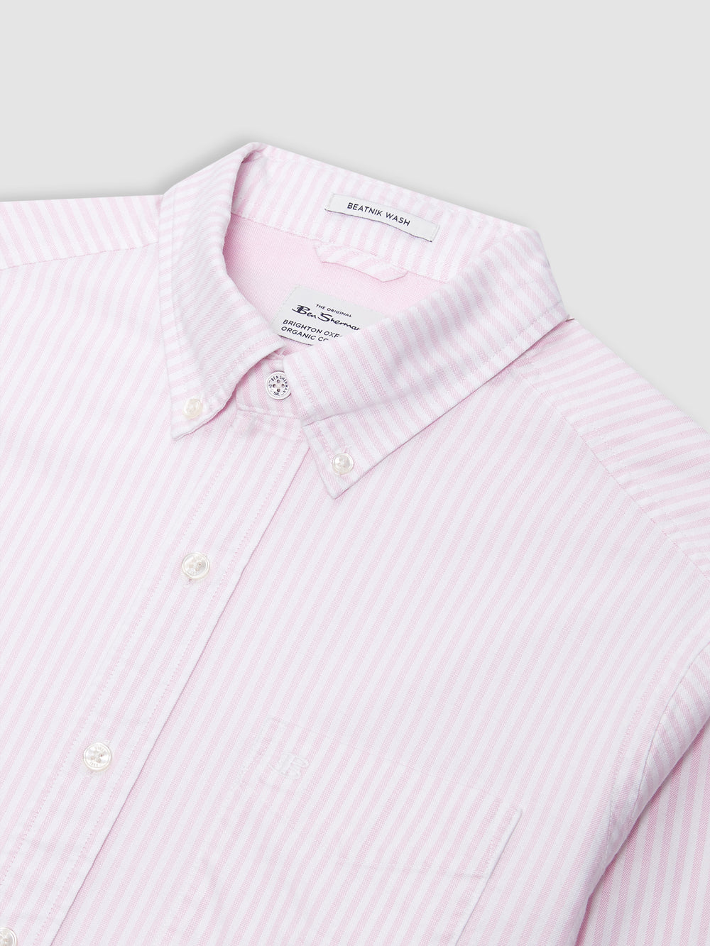 Pink Stripes Ben Sherman Brighton Oxford Shirts | 132794-WFT