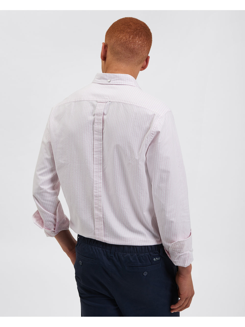 Pink Stripes Ben Sherman Brighton Oxford Shirts | 132794-WFT