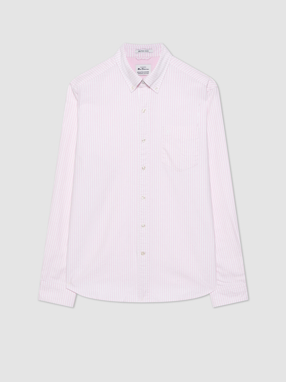 Pink Stripes Ben Sherman Brighton Oxford Shirts | 132794-WFT