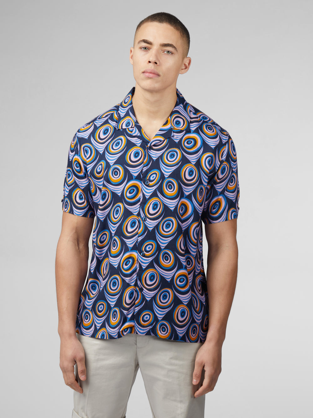 Purple Ben Sherman B by Ben Sherman Psychedelic Print Shirts | 013295-KFB