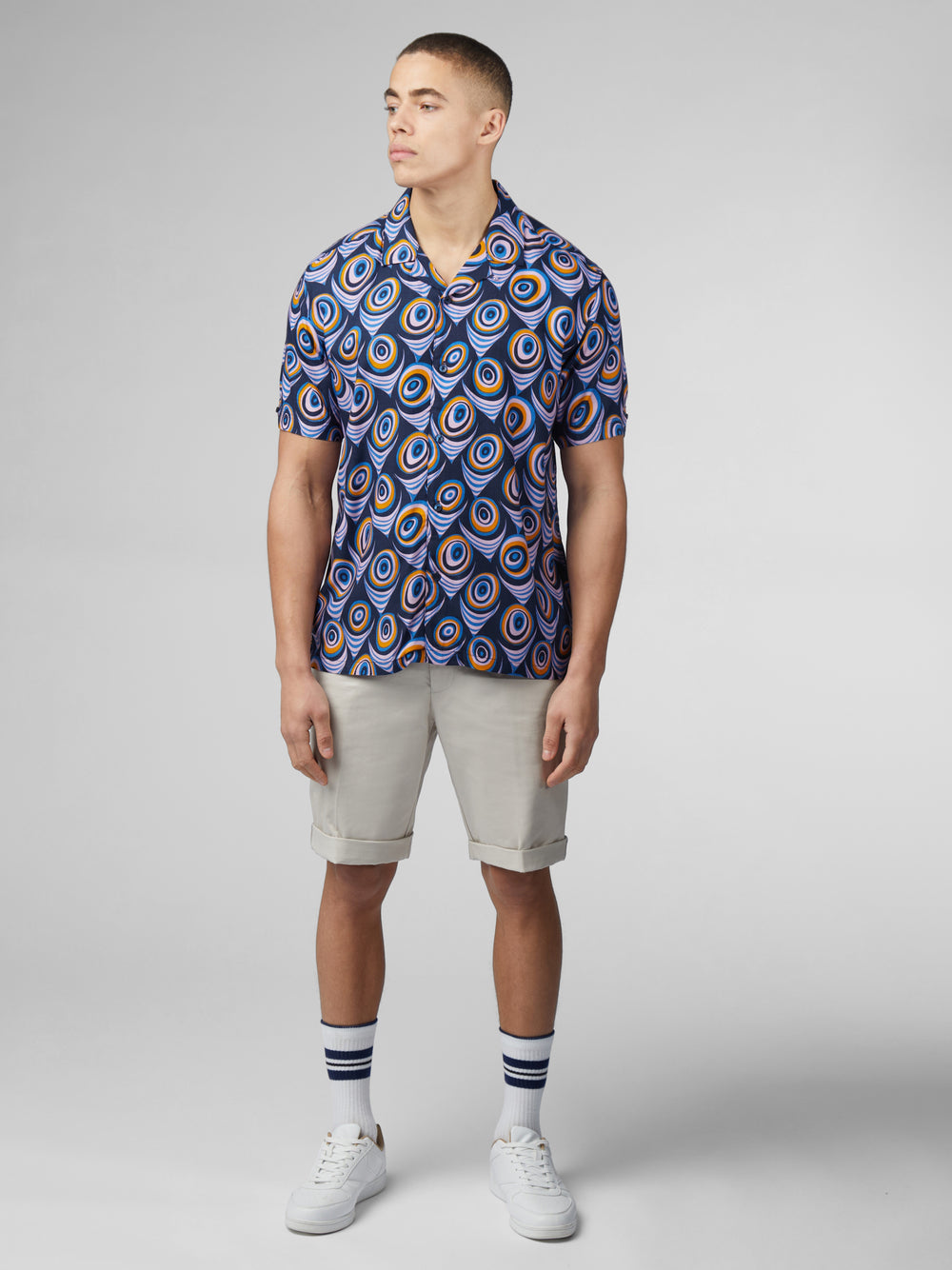 Purple Ben Sherman B by Ben Sherman Psychedelic Print Shirts | 013295-KFB