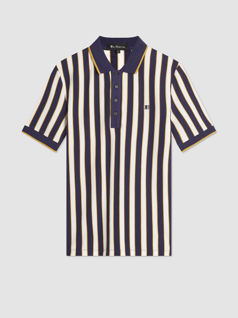 Purple Ben Sherman B by Ben Sherman Vertical Stripe Polo Shirts | 291543-UGM