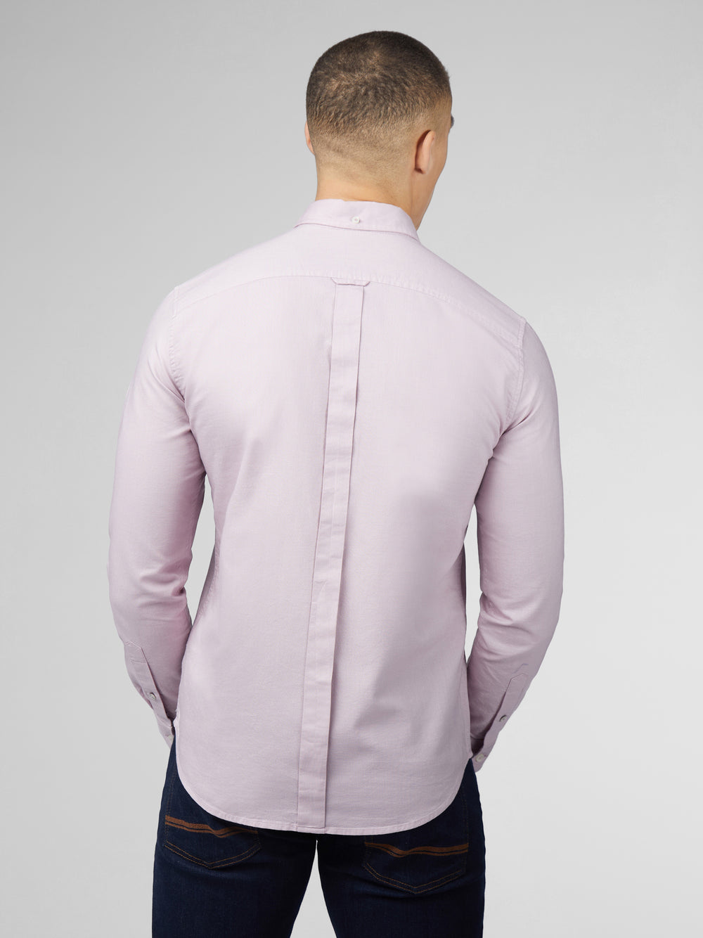 Purple Ben Sherman Signature Oxford Long Sleeve Shirts | 398126-UCJ