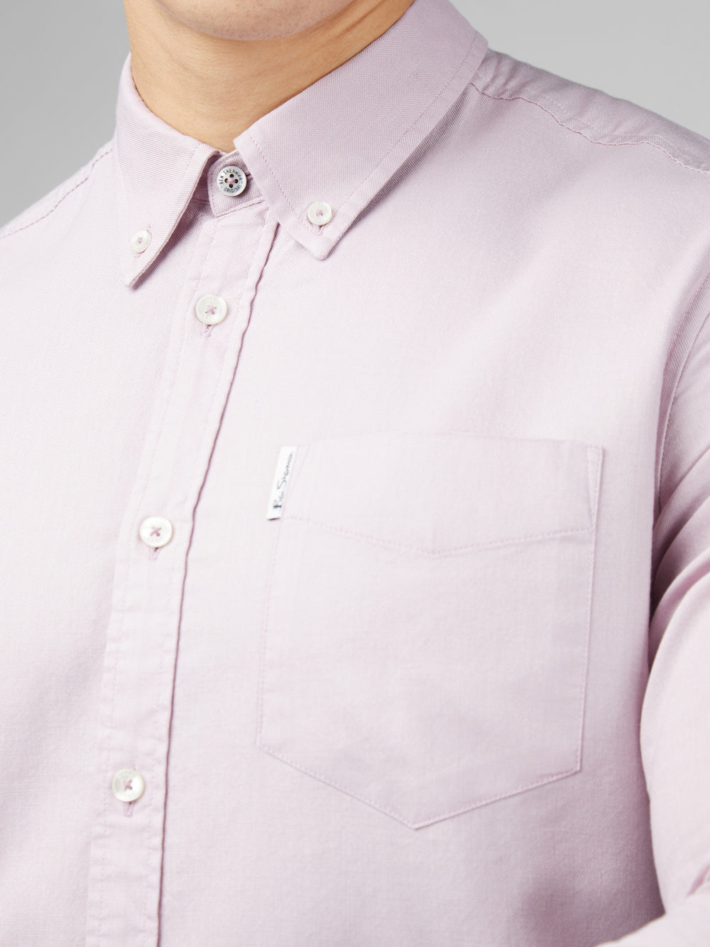 Purple Ben Sherman Signature Oxford Long Sleeve Shirts | 398126-UCJ