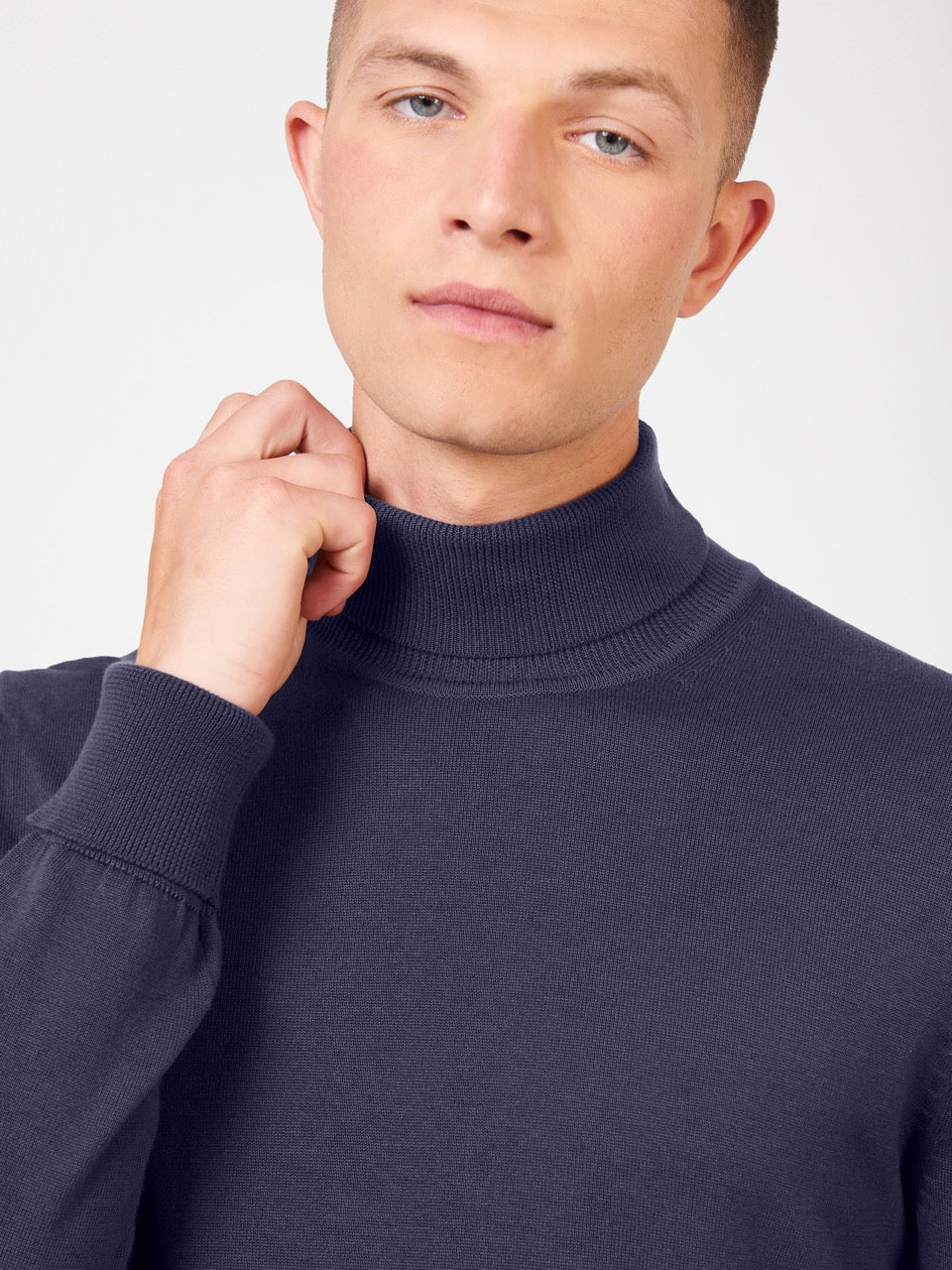 Purple Ben Sherman Signature Roll Neck Knitwear | 872031-UET