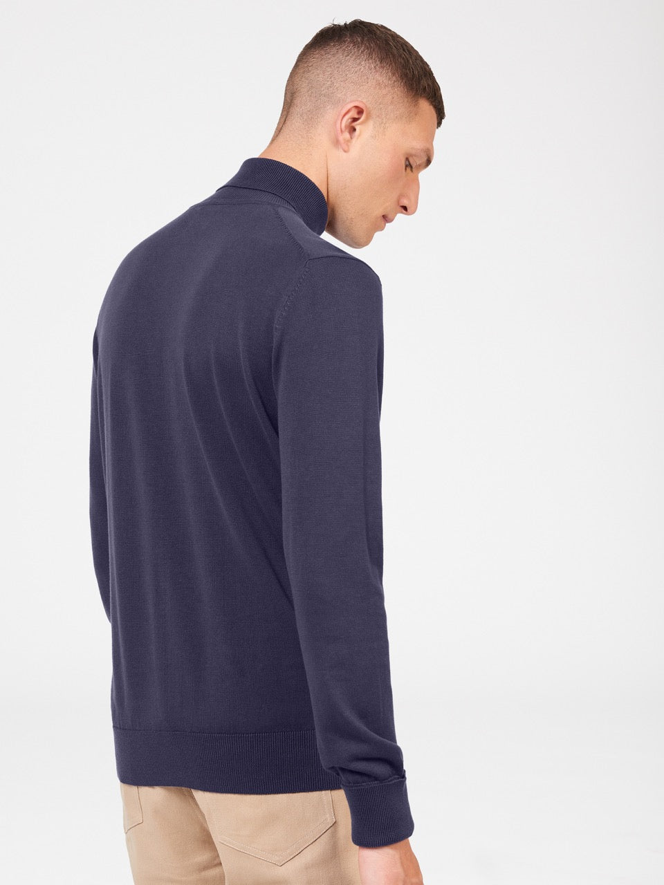 Purple Ben Sherman Signature Roll Neck Knitwear | 872031-UET