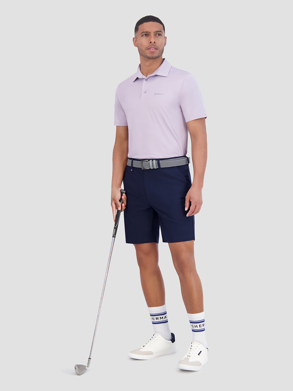 Purple Ben Sherman Solid Air Pique Sports Fit Polo Shirts | 504712-SXM