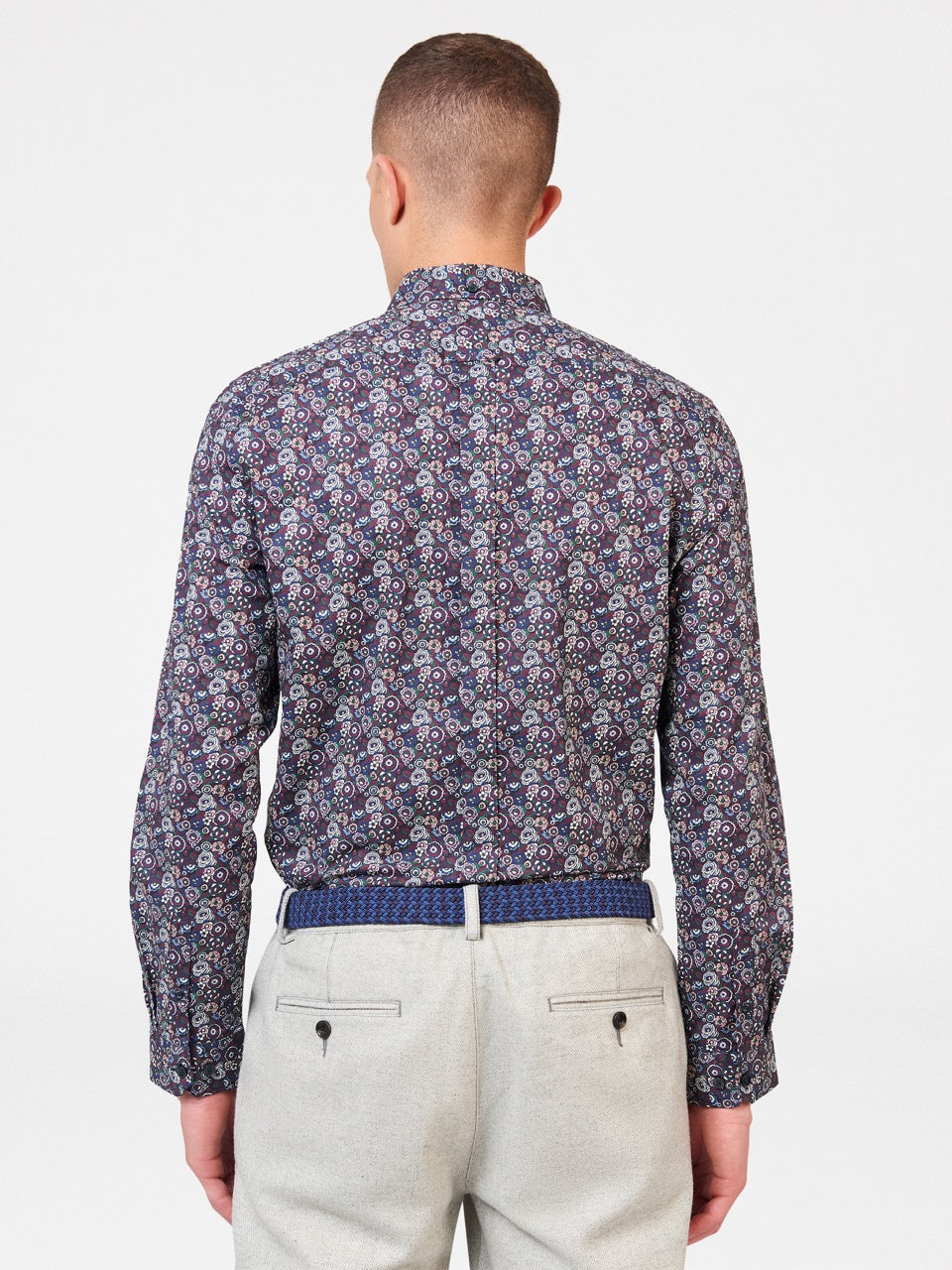 Purple Ben Sherman Winter Floral Shirts | 384259-TYI