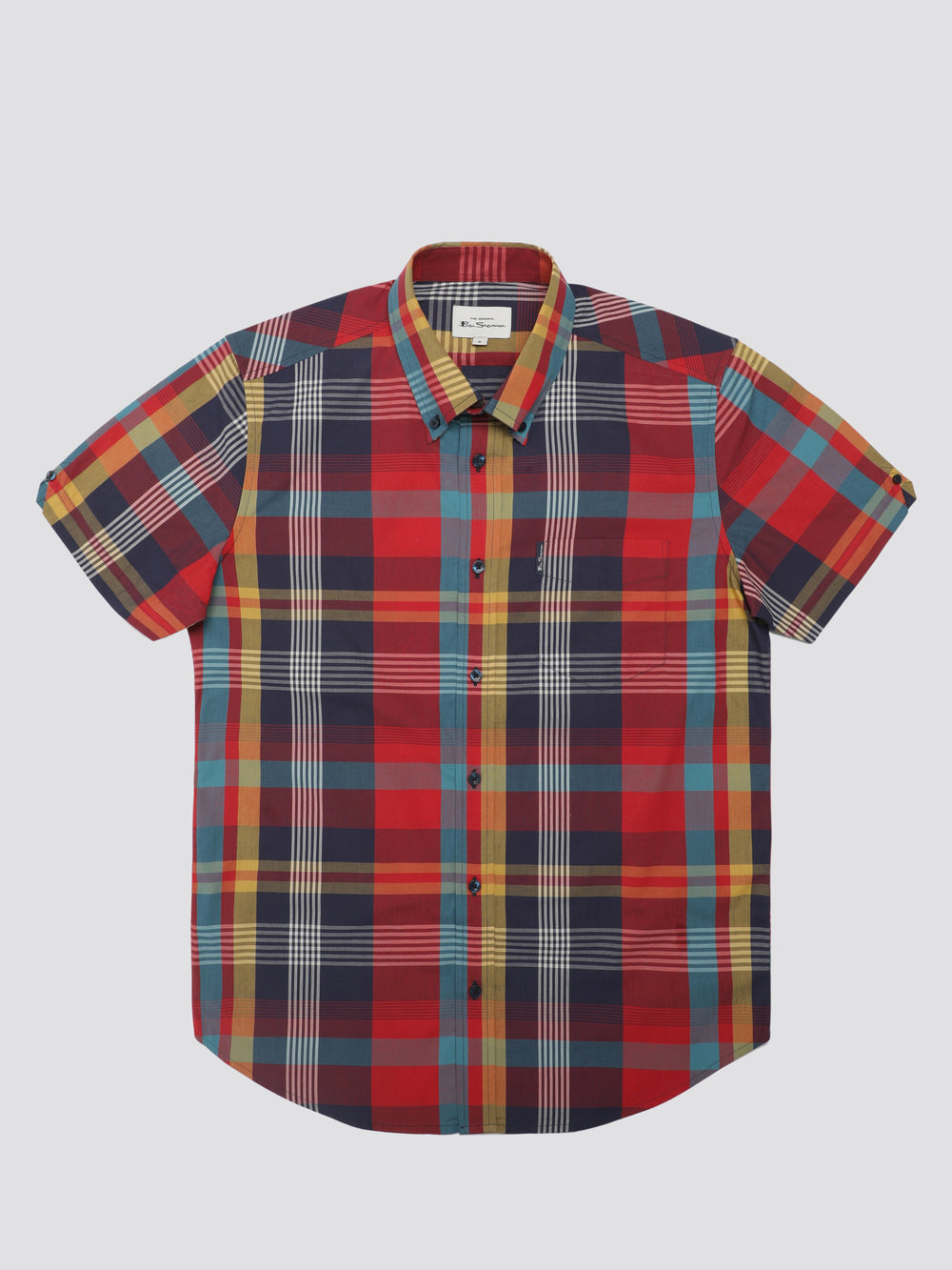 Red Ben Sherman Signature Large Madras Check Shirts | 231854-SXF