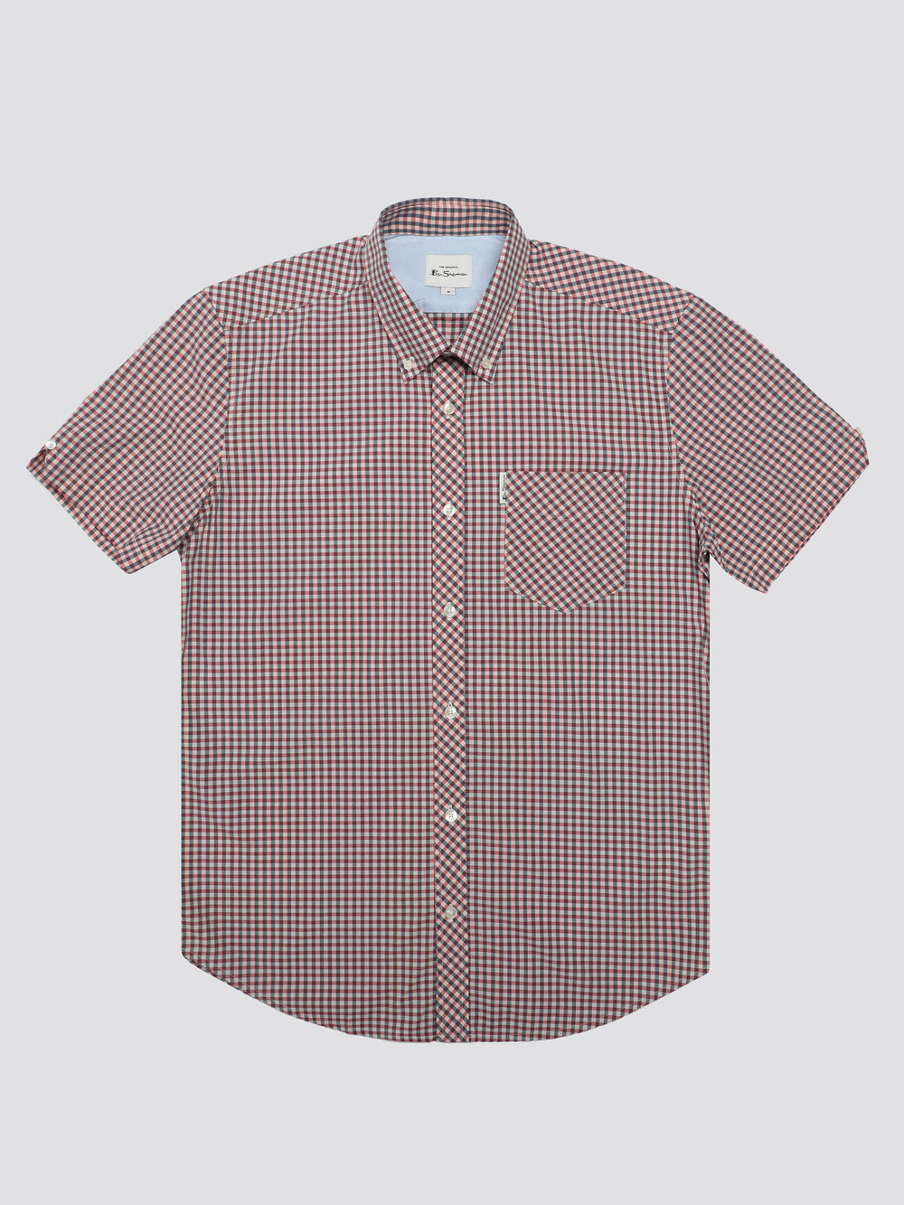 Red / White Ben Sherman Signature Short Sleeve Gingham Shirts | 804579-RIQ