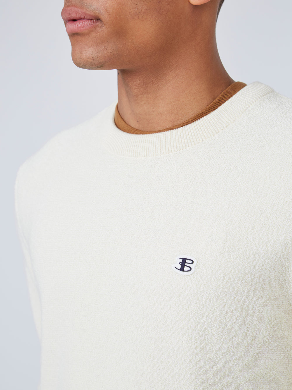 White Ben Sherman B by Ben Sherman Textured Knitwear | 367548-OZP