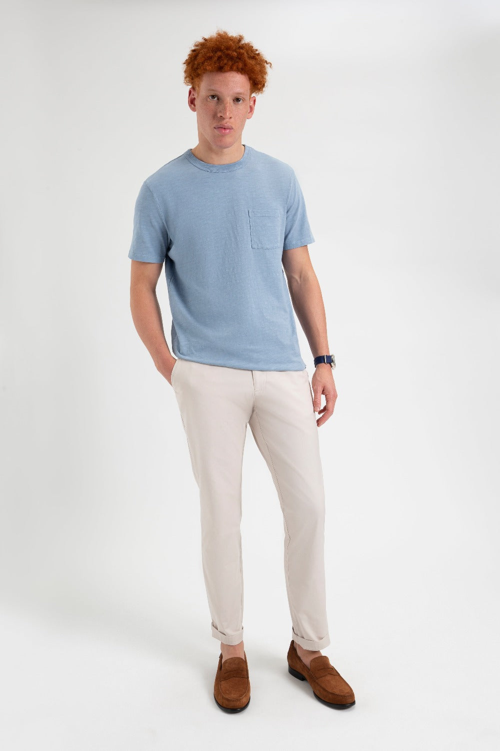 White Ben Sherman Everyday Slim Fit Chino Pants | 027695-BXW