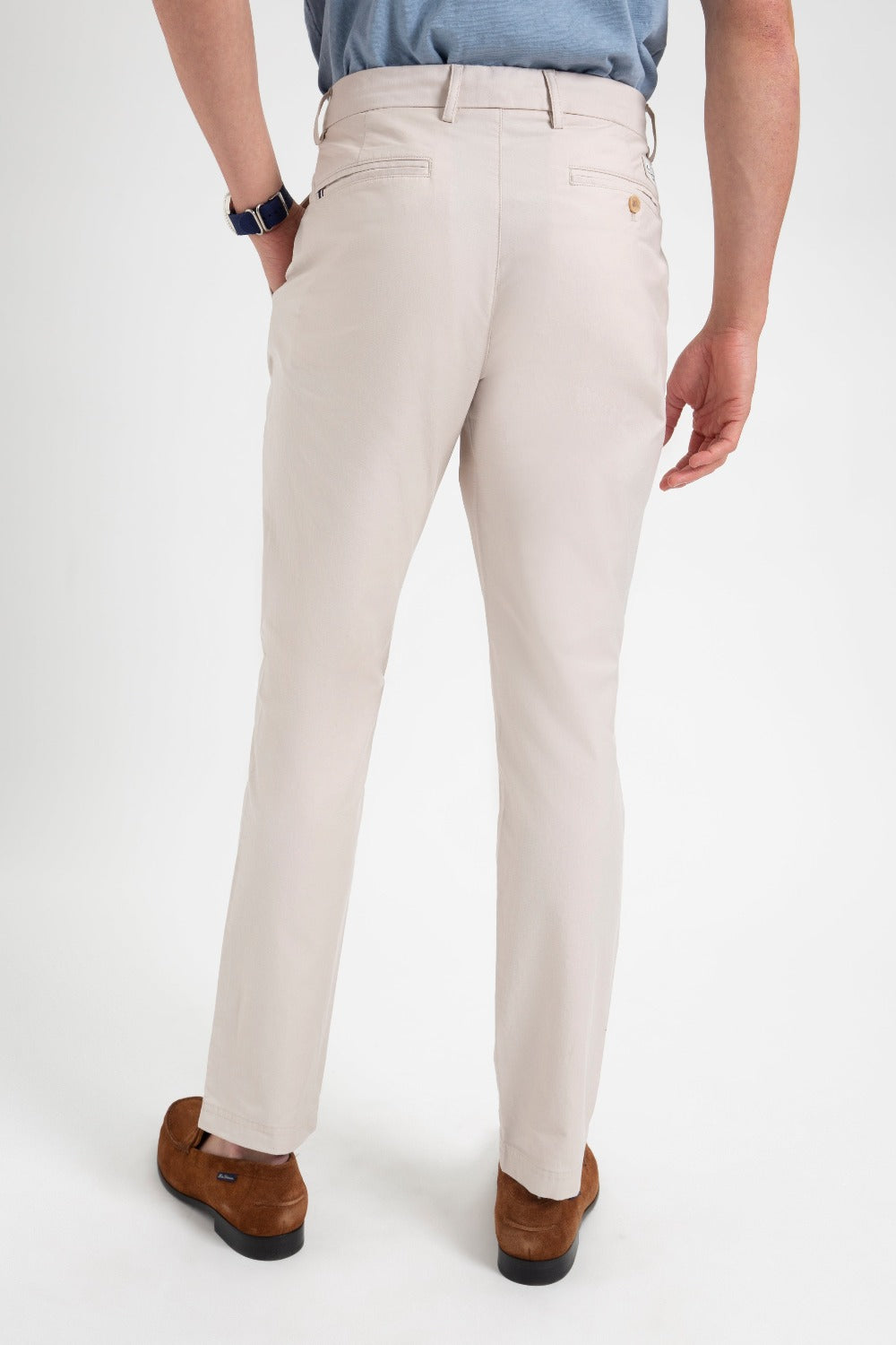 White Ben Sherman Everyday Slim Fit Chino Pants | 027695-BXW