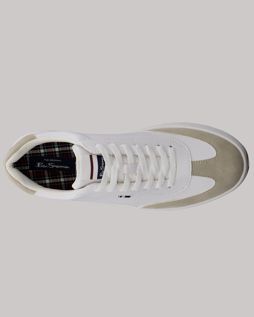 White Ben Sherman Glasgow Sneakers | 370894-LZP